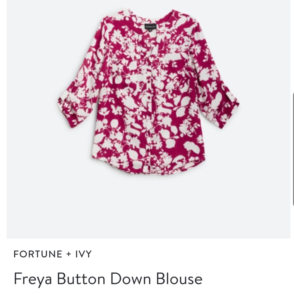 Fortune And Ivy Button Down. Size Small - image 5